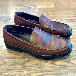 Men’s size 9.5 D Allen Edmonds brown leather loafer Port Washington driggs